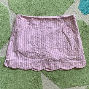 Lilly Pulitzer Pink Seersucker Skirt
